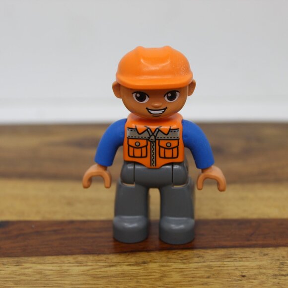 Lego Duplo Construction, Firefighter Excavator Operator & Chicken Figurine - Picture 2 of 13